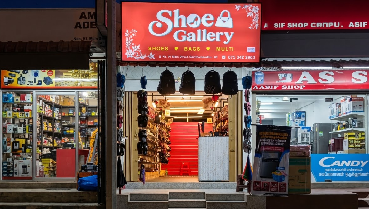 Shoe Gallery Sainthamaruthu Flagship Storefront - 91 Main Street